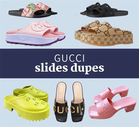 gucci platform slide dupes|gucci knockoff slides.